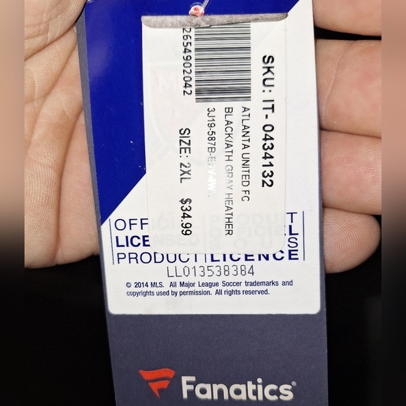 A Fanatics official MLS Atlanta United short sleeve t-shirt in 2XL and 3XL. NWT - Picture 4 of 8